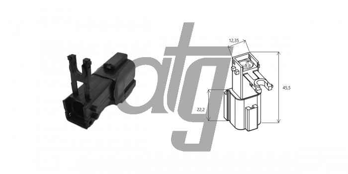 Electric steering rack connector