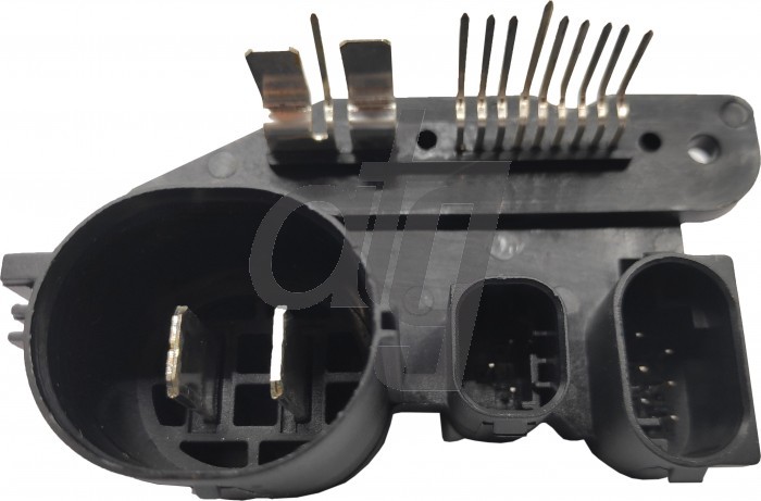 Electric steering rack control unit connector