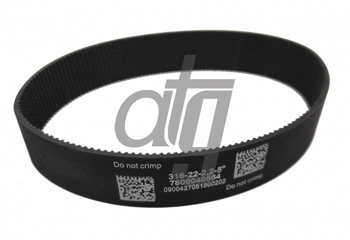 Steering rack belt<br><br>L = 316 mm, W = 22 mm, 158 teeth<br> LAND ROVER Range Rover Evoque 2011-<br><br>