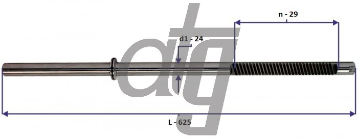 Steering rack bar<br><br>AUDI A3 1996-2003<br> SEAT Toledo 1999-2006<br> SKODA Octavia 1996-2010<br> VW Bora 1998-2005<br> VW Golf IV 1997-2006<br> (L - 625, d1 - 24, n - 29)<br><br>