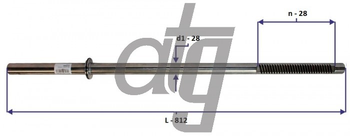 Steering rack bar<br><br>VW Touareg 2002-2010<br> AUDI Q7 2006-2015<br> PORSCHE Cayenne 2002-2015<br> (L - 810, d1 - 28, n - 28, pinion z=8)<br><br>