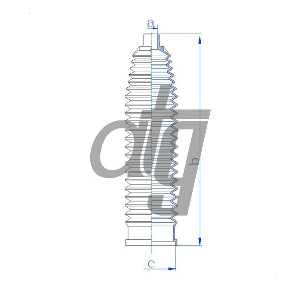 Steering rack gaiter