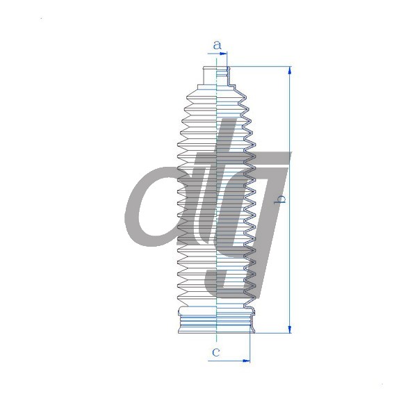 Steering rack gaiter