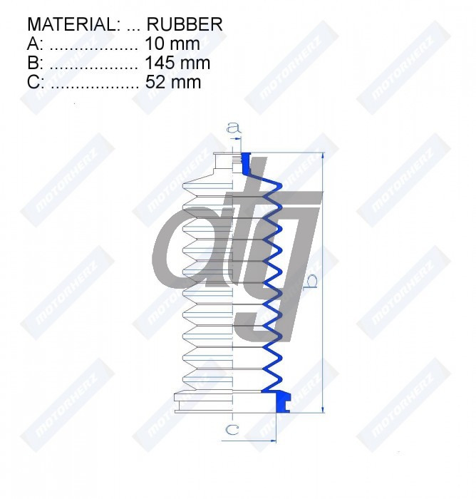 Steering rack gaiter