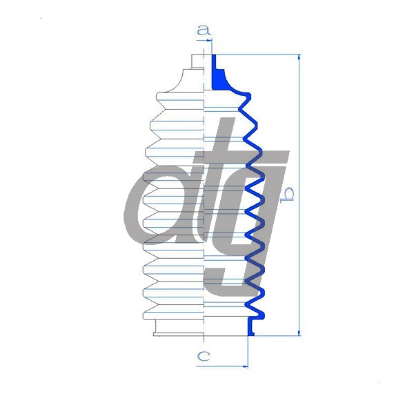 Steering rack gaiter