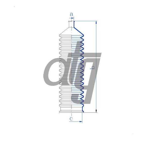 Steering rack gaiter