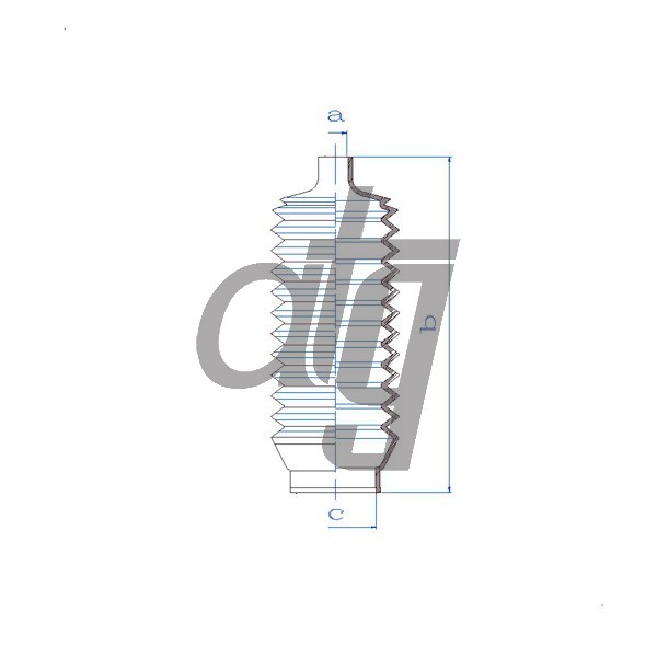 Steering rack gaiter