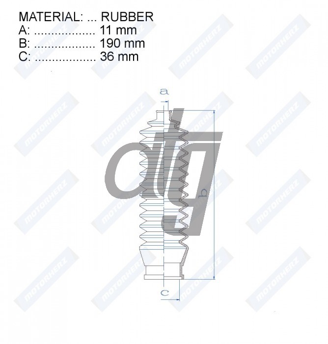 Steering rack gaiter