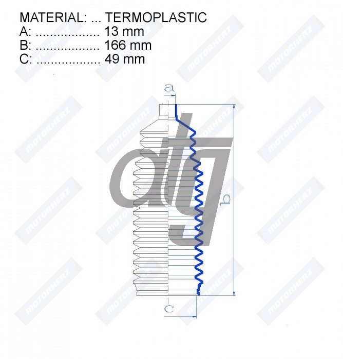 Steering rack gaiter