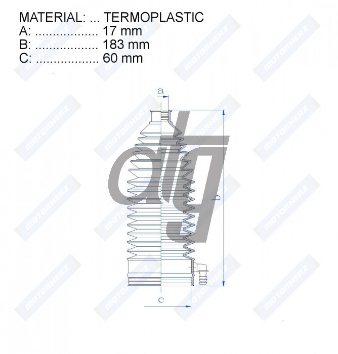 Steering rack gaiter