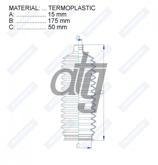 Steering rack gaiter