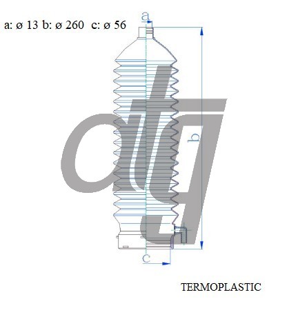 Steering rack gaiter