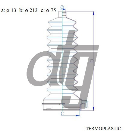 Steering rack gaiter