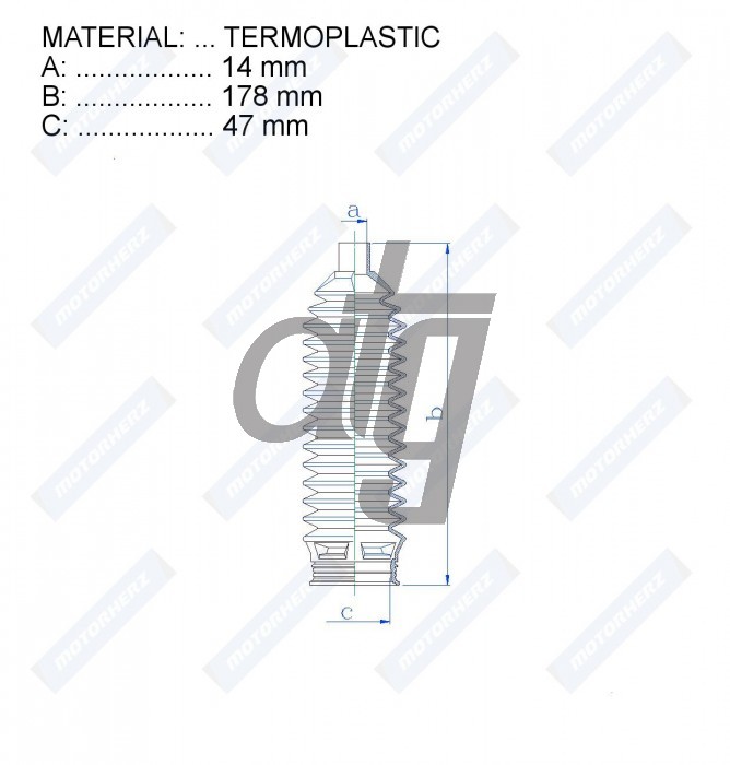 Steering rack gaiter