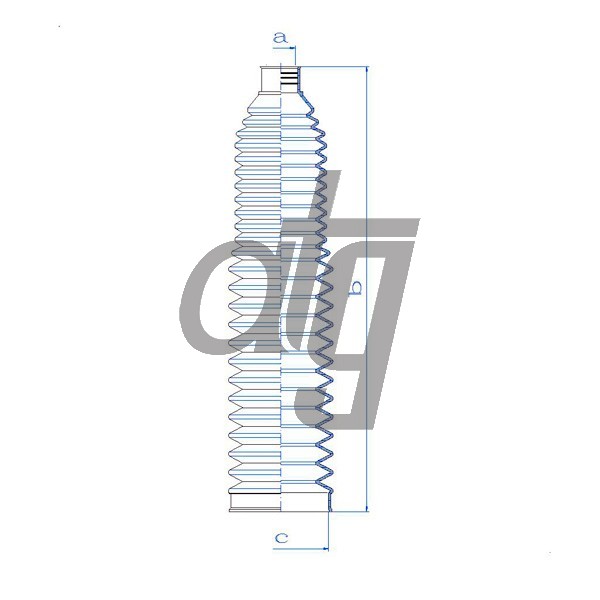 Steering rack gaiter