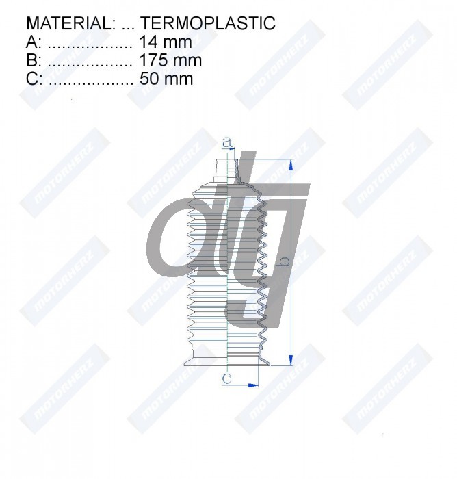 Steering rack gaiter