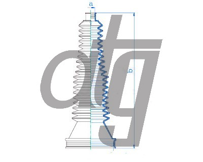 Steering rack gaiter