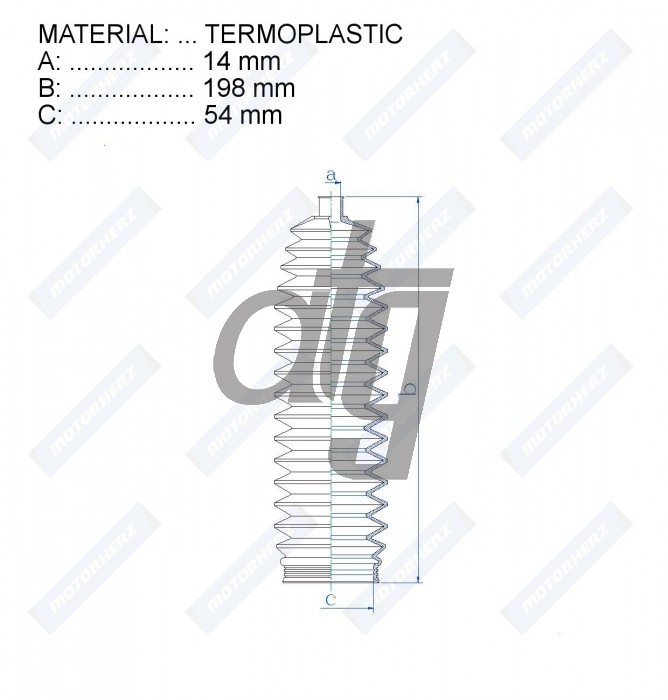 Steering rack gaiter