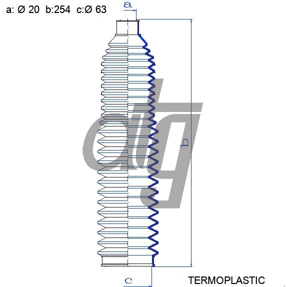 Steering rack gaiter