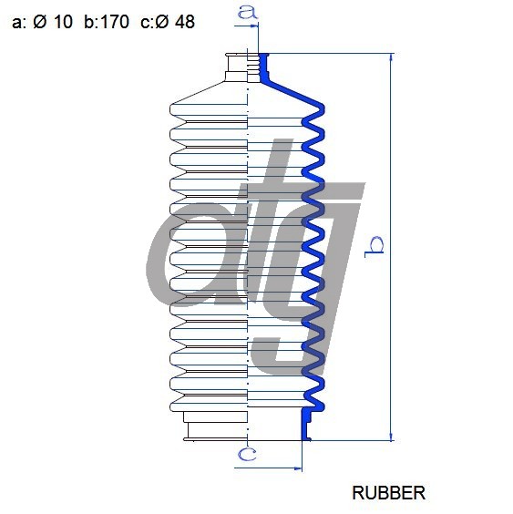 Steering rack gaiter